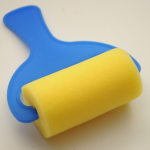 Валик, поролон, 75 мм, пластиковая ручка
