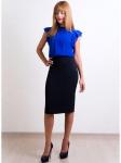 00223 Юбка-карандаш черная.
