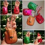  Кожаный кошелек-брелок кенгуру