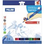 Карандаши "235" 24цв., Rubber Touch, трехгран., заточен., картон. уп., европодвес, 0722724