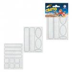 Наклейки СВЕТООТРАЖАЮЩИЕ для велосипедов, 150х92мм, белые, ш/к 41031