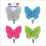 Крючок "Бабочка" (на присоске) 4 цв.