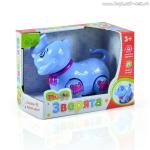 MIOSHI active Игрушка "Зверята: Слонёнок" (18 см, многофункц., свет, звук, бат., голубой)