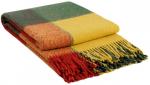 01-08 Желт/зел/красн 140х200 Эльф плед новозеланд. шерсть