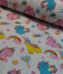 Ткань поплин наб. Э Единороги