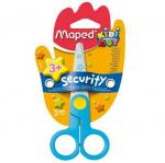 Детские ножницы Кидкат 12 см, для детей от 3 лет, цвет ассорти, лезвия из фибергласа с закругленными концами, в дисплее