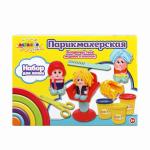 ALTACTO CLAY Набор для лепки "Парикмахерская" (3 баночки по 85 гр., аксес.)