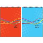 Блокнот А5 80 л. на гребне Моноколор. Bright book, твердая подложка, Б5к80гр_10086