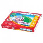 Пластилин классический BRAUBERG 10 цв., 200 г, со стеком, картонная упаковка, 103255