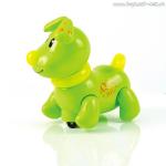 MIOSHI active Игрушка "Щенок Рокки" (18 см,  многофункц., свет, звук, бат., зелён.)