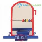 Игрушка д/попугая Зеркало с жердочкой и счетами, пластик 9 см