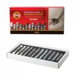 Пастель мягкая художественная KOH-I-NOOR "Toison D'or", 12 цв, кругл.сеч, оттен.серого, 8522012002GY