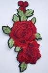 Аппликация клеевая вышитая "Роза" диз.1