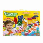 ALTACTO CLAY Набор для лепки "Учим алфавит" (английски язык) (5 баночек по 85 г, аксес.)