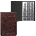 Альбом д/монет 115х170х10 мм, для 108 монет, 2+4+2 листа (карманы 23*25+32*40+52*54мм), АМК-108К