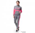 Брюки утеплённые двухцветные с лампасами, умеренного объёма, на манжете, сзади карман