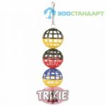 Игрушка д/птиц 3 пластиковых шарика с колокольчиком ф 5 см