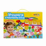 ALTACTO CLAY Набор для лепки "Учимся считать" (5 баночек по 85 гр., аксес.)