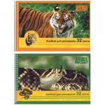 Альбом для рисования ACTION! ANIMAL PLANET, 32 л. , на гребне, уф-лак, 2 дизайна