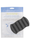 Спонж для мытья тела 6 Wave Body Konjac Sponge Bamboo Charcoal