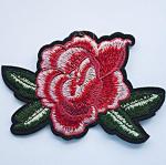 Аппликация клеевая вышитая "Роза" диз.4