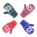 Рукавицы вязаные дет  овечья шерсть