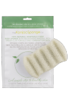 Спонж для мытья тела 6 Wave Body Konjac Sponge Green Clay