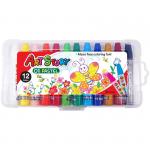 Пастель масляная Crown 12 цветов, пластиковая упаковка, OP-1200