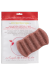 Спонж для мытья тела 6 Wave Body Konjac Sponge Red Clay