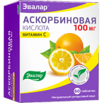 АСКОРБИНОВАЯ КИСЛОТА 100 МГ N60 ТАБЛ/ЭВАЛАР/