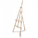 Мольберт напольный "Ученический", р-р полок 130см, угол 50-90°, в собр.виде 66х183х88см, 75002-1