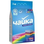 Чайка Стиральный порошок АВТОМАТ 3 кг. Северное Сияние для цветных и темных