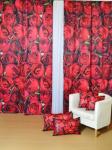 Комплект фотоштор Красные розы 140*250 см
