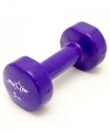 Гантель виниловая DB-101 5 кг, фиолетовая