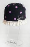 Шапка детская "Горошки" двухслойная