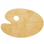 Палитра для рисования, деревянная, овальная, 20х30 см, толщ. 3мм, DK18442