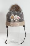 Шапка детская "Первый снег" двухслойная