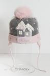 Шапка детская "Первый снег" двухслойная