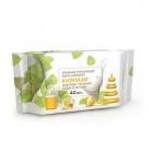 Фито-салфетки влажные LOVULAR 40 шт. для груди, сосок, пустышек