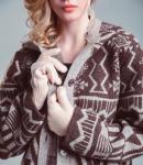 Перчатки из верблюжьей шерсти светлые