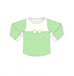 Джемпер дет."Карамель" молочный/салатовый