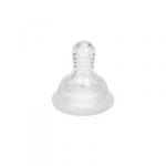 Антиколиковая силиконовая соска классической формы, средний поток, от 0 мес.