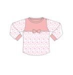 Джемпер дет."Карамель" св.розовый/белый