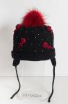 Шапка детская "Зимние розы" двухслойная