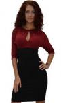 1103 Платье Бордовый