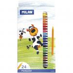 Мелки восковые 24 цв., картон. уп., европодвес, 80025