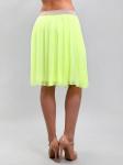 130206 юбка женская 13211, Chiffon, yellow
