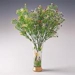 Цветок полевой, цвет в ассортименте,  пластмасса, 35 см (кор 300 упак)