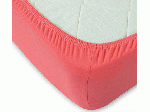 Простыня на резинке 180*200*20 трикотаж (пл.120) коралл