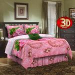 бязь ЛЮКС  "Жемчужные розы" 3D арт. 4284